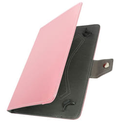 Housse Tablette - AVIZAR - Universelle - Effet Cuir Vieilli - Rose - Support Vidéo