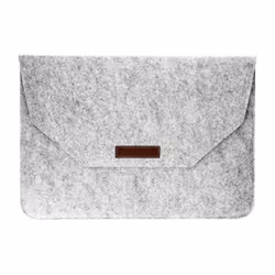 Pochette - AVIZAR - Feutrine - 13 - Gris - Soft Touch - Mixte