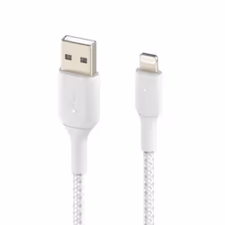 Câble USB vers Lightning - Belkin - 1m - Nylon Tressé - Charge rapide 18W - MFi