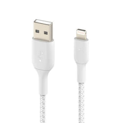 Câble USB vers Lightning - Belkin - 1m - Nylon Tressé - Charge rapide 18W - MFi