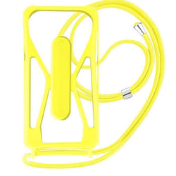 Coque Universelle - AVIZAR - Silicone Jaune - Coins Bumper Antichocs - Béquille Intégrée - Moderne