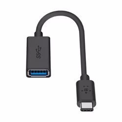 Adaptateur USB-C vers USB 3.0 Femelle - BELKIN - Noir - OTG - 3A - 5 Gbit/s