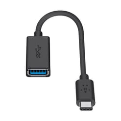 Adaptateur USB-C vers USB 3.0 Femelle - BELKIN - Noir - OTG - 3A - 5 Gbit/s