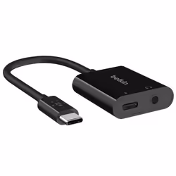 Adaptateur USB-C - BELKIN - Modèle 60W - Audio et Charge - Jack 3.5mm - Compact et Léger