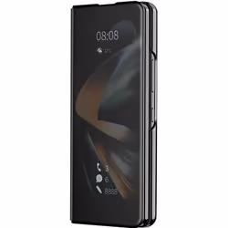 Étui Clear View AVIZAR Samsung Galaxy Z Fold 4 - Noir - Rabat Miroir Support Vidéo
