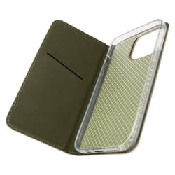 Étui iPhone 14 Pro Max Clapet Magnétique Porte-carte Fonction Support doré