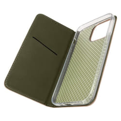 Étui iPhone 14 Pro Max AVIZAR - Clapet Magnétique - Porte-carte - Support - Rose Gold