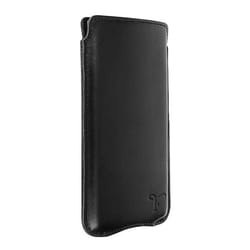 Pochette Smartphone - AVIZAR - Slim Noir - Cuir Italien - Protection 360°