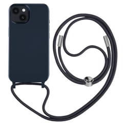 Coque iPhone 14 Plus - Noname - Semi-rigide - Cordon nylon ajustable 80cm - Bleu - Mixte