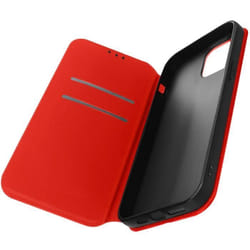 Housse folio iPhone 14 Plus - AVIZAR - Rouge - Clapet Porte-cartes - Fonction Support Vidéo