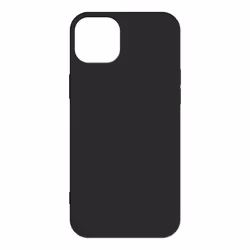Coque iPhone 14 Résistante Silicone Gel Souple Flexible Fine Légère Noir