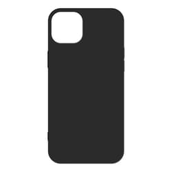 Coque iPhone 14 Résistante Silicone Gel Souple Flexible Fine Légère Noir