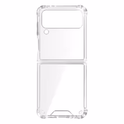 Coque de protection - AVIZAR - Samsung Galaxy Z Flip 4 - Silicone souple - Transparent - Coins renforcés