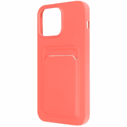 Coque iPhone 14 Pro Max - MARQUE - Silicone Souple - Porte-carte - Antidérapante - Résistant aux chocs