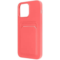 Coque iPhone 14 Pro Max - MARQUE - Silicone Souple - Porte-carte - Antidérapante - Résistant aux chocs