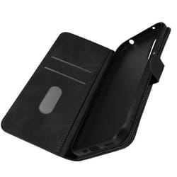 Étui portefeuille AVIZAR pour HTC Desire 22 Pro - Noir - Fonction support vidéo - Languette magnétique