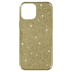 Coque de protection - AVIZAR - iPhone 14 Plus - Silicone semi-rigide - Design pailleté - Jaune