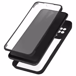 Coque intégrale - AVIZAR - Xiaomi Redmi 10C - Plexiglas robuste - Polymère - Contour noir