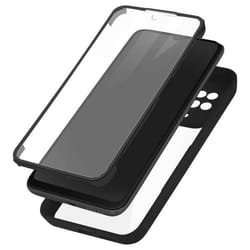 Coque intégrale - AVIZAR - Xiaomi Redmi 10C - Plexiglas robuste - Polymère - Contour noir