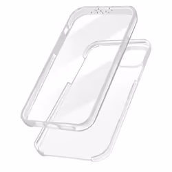 Coque iPhone 14 - AVIZAR - Intégrale Arrière Rigide et Avant Souple - Transparent - Protection 360°