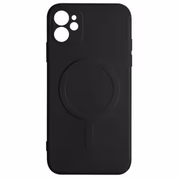 Coque de protection - AVIZAR - iPhone 11 - Silicone résistant - Compatible MagSafe - Noir
