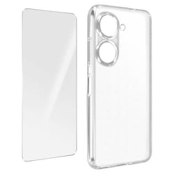Coque pour Asus Zenfone 9 - AVIZAR - Rigide - Blanc - Synthétique - Transparent