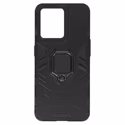 Coque de protection - AVIZAR - Oppo Reno 8 5G - Antichoc - Bague Métallique - Noir