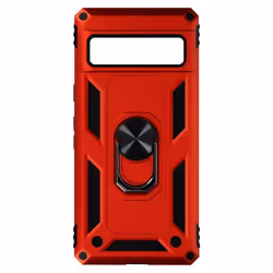 Coque de protection - AVIZAR - Google Pixel 7 Pro - Ultra rigide - Bague support rouge - Antichoc