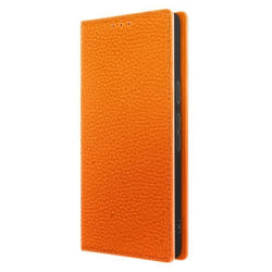 Etui Portefeuille en Cuir Texturé pour Google Pixel 7 - AVIZAR - Orange - Rigide - Rabat