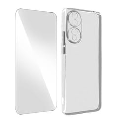 Coque de protection - AVIZAR - Honor 70 - Silicone souple - Verre trempé 9H - Transparent