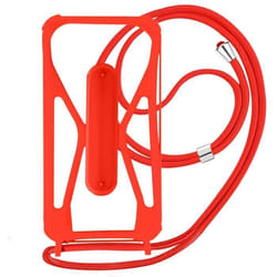 Coque pour smartphone - AVIZAR - Universel - Rouge - Antichocs - Béquille intégrée
