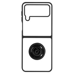 Coque de protection - Samsung - Galaxy Z Flip 4 - Bi-matière - Bague Métallique - Noir