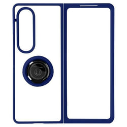 Coque - AVIZAR - Galaxy Z Fold 4 - Bi-matière - Bague Métallique - Support Vidéo