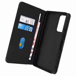 Étui pour Xiaomi 12T et 12T Pro - AVIZAR - Clapet Portefeuille - Fonction Support Vidéo - Noir