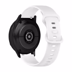 Bracelet - AVIZAR - Galaxy Watch Active 2 - Silicone Lisse - 40mm - Blanc