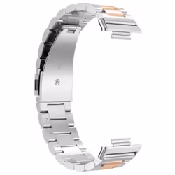 Bracelet pour Huawei Watch Fit 2 Maille Acier Inoxydable argent / rose gold