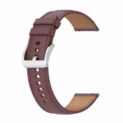 Bracelet Cuir - AVIZAR - Galaxy Watch 3/46mm - Huawei Watch GT3/GT2 - Boucle ardillon - 22mm