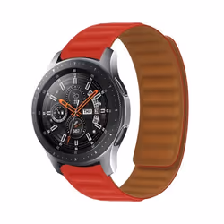 Bracelet - AVIZAR - Honor Magic Watch - Silicone Souple - Attache Magnétique - Rouge