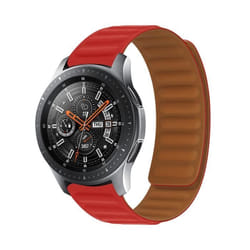 Bracelet - AVIZAR - Honor Magic Watch - Silicone Souple - Attache Magnétique - Rouge