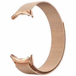 Bracelet pour Google Pixel Watch - AVIZAR - Milanais Magnétique - Acier Inoxydable - Rose Gold - Mixte
