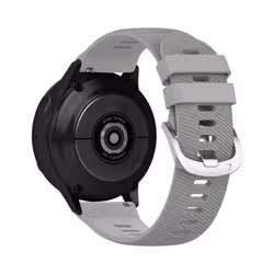Bracelet - AVIZAR - Galaxy Watch Active 2 - Silicone Texturé - 40mm - Gris