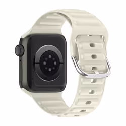 Bracelet Silicone - AVIZAR - Apple Watch 41mm/40mm/38mm - Design Matelassé - Boucle Ardillon - Confortable