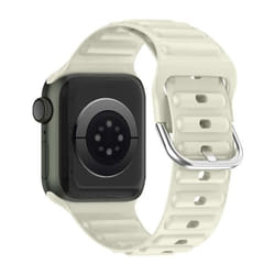 Bracelet Silicone - AVIZAR - Apple Watch 41mm/40mm/38mm - Design Matelassé - Boucle Ardillon - Confortable
