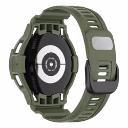 Bracelet pour Samsung Galaxy Watch 5/5 Pro/4 en silicone vert ajustable - AVIZAR