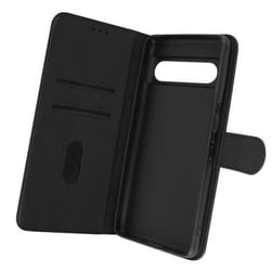 Housse pour Google Pixel 7 Pro - AVIZAR - Clapet Portefeuille - Fonction Support Vidéo - Noir
