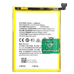 Batterie Interne pour Oppo A15 4230mAh 100% Compatible Remplace BLP817