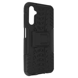 Coque Samsung Galaxy A14 5G - AVIZAR - Bi-matière Antichoc Béquille Support Noir