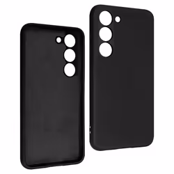 Coque Samsung Galaxy S23 - AVIZAR - Silicone Semi-rigide - Finition Soft-touch Noir
