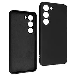 Coque Samsung Galaxy S23 - AVIZAR - Silicone Semi-rigide - Finition Soft-touch Noir