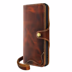 Étui Portefeuille - Samsung - Galaxy S23 - Cuir Véritable - Vintage - Anti Rayures